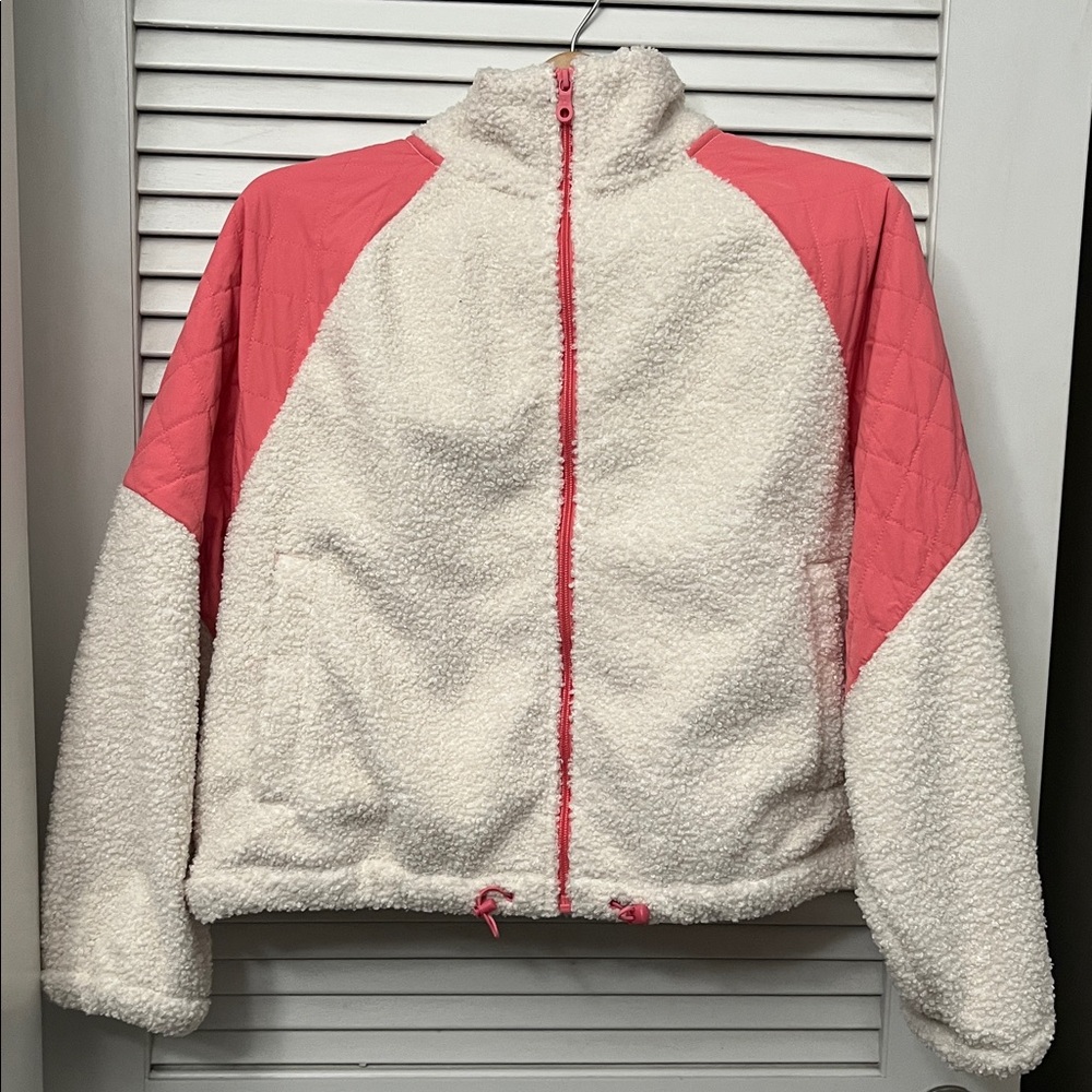 OFFLINE by Aerie Fluff Love Full Zip Jacket in Playful Pink - Picture 9 of 11